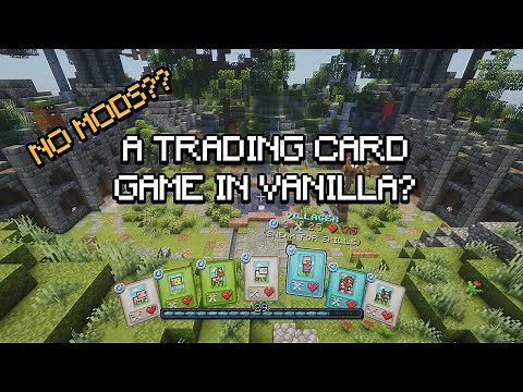 We Put a REAL Trading Card Game in Vanilla Minecraft (No Mods)