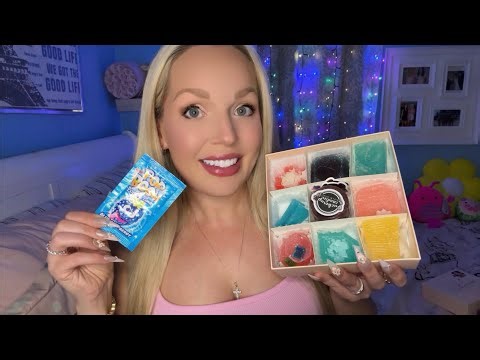 ASMR Trying NEW Silky Gem Crystal Candy Flavors!💎😋