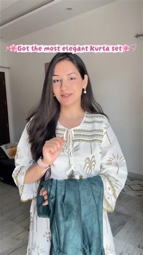 Myntra Partywear kurta set🌸💜 #viral #myntrahaul