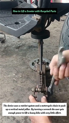 How to Lift a Scooter with Recycled Parts