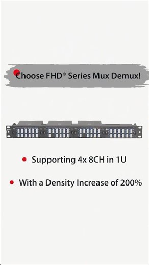 Maximize Space with FHD Mux Demux丨FS#wdm #opticalnetworking #shorts