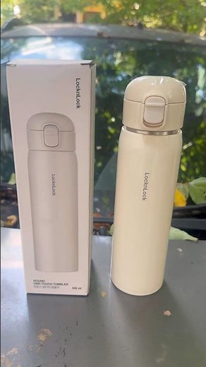 Chính hãng Bình giữ nhiệt Round One-Touch Tumbler 500ml LocknLock LHC3296BLK #locknlock #LHC3296