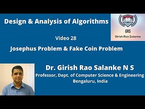 28 Josephus problem & Fake Coin problem