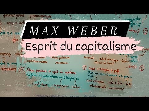 Max Weber , Esprit du capitalisme.
