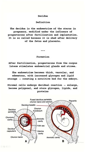 Nishant nursing notes on Instagram: "🌸✨ “Decidua – the magical makeover of the uterine lining during pregnancy 💕 It nourishes, protects & supports new life 🌱 Three parts, one mission: a safe home for the baby 🍼💖” 👉 #PregnancyFacts #Decidua #OBGYN #NursingNotes #Decidua #PregnancyFacts #OBGYN #MedicalNotes #NursingStudents #MedSchool #Obstetrics #Placenta #MaternalHealth #NursingNotes #StudyGram #MedEd #FutureNurse #MedicalStudents #Gynecology #PregnancyCare #FutureNurse #StudentNurseLife #