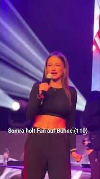 Samra holt Fan auf Bühne und performen 110