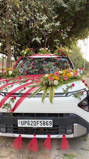Car Decoration for Wedding 🚗✨ | Beautiful Flower Car Surprise Decoration Idea ‪@rajuflowerdecor‬
