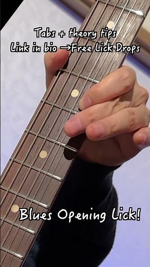 Blues Opening Lick | Get the latest Free Lick Drop with TAB + theory. No signup required.