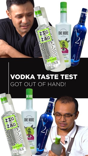 The budget vodka taste test you didn’t ask for… but definitely need to see 🥶 Full #LunchBreak on YouTube out now! 🍸 Check out the link in Bio | Food Talk India