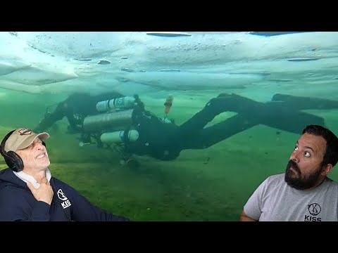 Divers React to tight and freezing Ice Dive