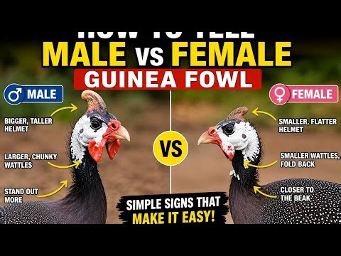 Guinea Fowl Sounds Don't Lie | Male vs Female Behavior Guide