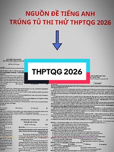 Bộ 60 đề minh hoạ tiếng anh moonbook cô Trang Anh 2026 #2k8quyettamdodaihoc #thptqg2026 #tienganh #onthidaihoc