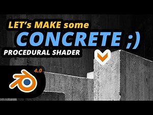 Blender 4.0 Concrete Shader Tutorial Procedural