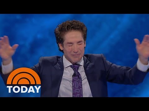 Joel Osteen overcome with emotion at first service since shooting