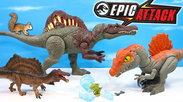 Jurassic World Epic Attack Spinosaurus Dinosaur & Crushivores Cage Crasher Review