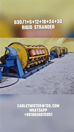 91B Stranding Machine for stranding high cross section Aluminium and straight or prespiralled Copper