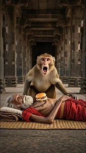 Kind Monkey Feeds a Hungry Old Man | Heart-Touching Act of Humanity