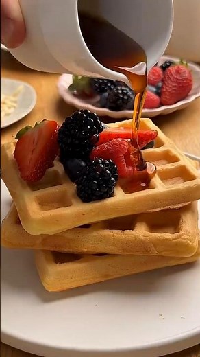 Why Waffles Are So Addictive? 🤯 Crispy Belgian Waffle Secret! #facts