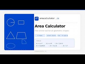Calculate Any Shape’s Area Fast | Free Online Geometry Area Calculator