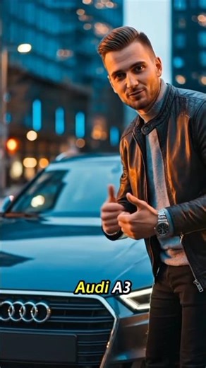 “Audi A3 Review: Calm Outside, Turbo Bite Inside! ⚡ | CarSnapz Shorts”