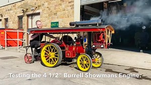 The 4 1/2” Burrell Showmans on steam tests here at The Steam Workshop. The timing has been ‘tweaked’ since the film was taken and the motion is now nice and quiet. :) http://www.steamworkshop.co.uk/portfolio/4-1-2-burrell-showmans/ | The Steam Workshop