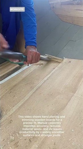 Manual Wood Planing & Fitting Boards by Hand | Traditional Carpentry Productivity