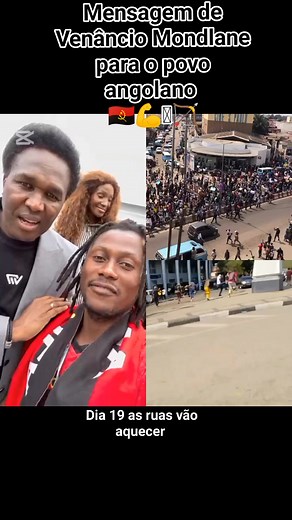 Mensagem do presidente do povo moçambicano, Sua Excelência Venâncio Mondlane para o guerreiro povo angolano! Dia 19 vem aí nova manifestação #oprimidodesperta #MPLA #ACJ #UNITA #RevoluçãoDoPovo #bastadehumilhação #venanciomondlane | Afoblay