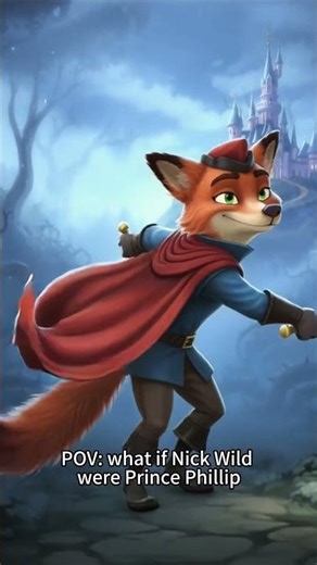 Zootopia x Sleeping Beauty: What if Nick Wilde were Prince Phillip? 🗡️👑