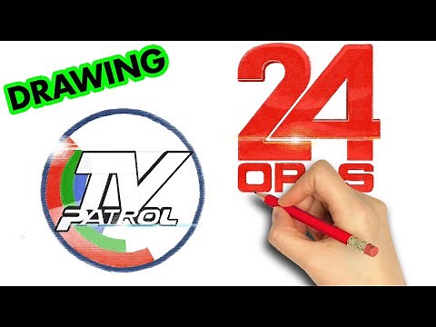 how to draw TV Patrol 24 Oras Logo | Art Therapy