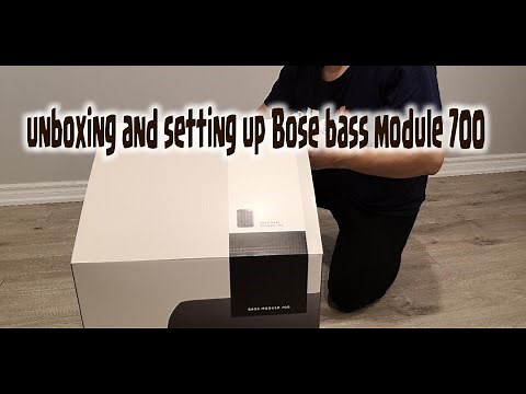 Unboxing and setting up Bose bass module 700