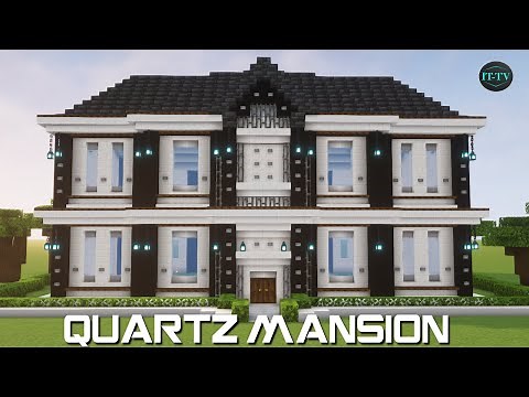 How To Build A LARGE QUARTZ HOUSE in Minecraft - TUTORIAL (1#)