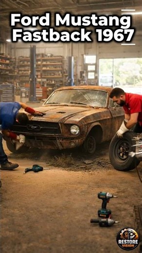 1967 Ford Mustang Fastback Restoration #beforeandafter #restoration #classiccars