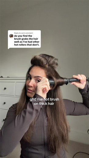 Replying to @cas styling with ghd rise hot brush on thick hair, this is from my own experience on using the tool 🫶🏼 #ghdhair #hotbrush #hairstylingvideo #hairtutorials #hairtutorialsvideo