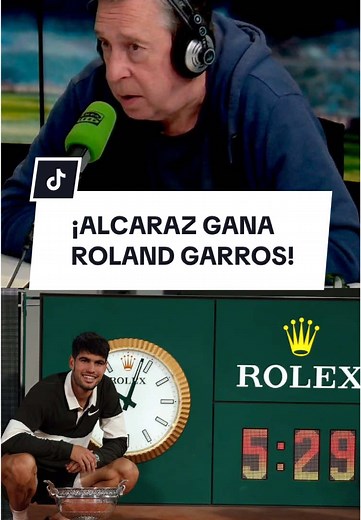 🏆🎾 ¡Épica remontada de #Alcaraz que se corona en #RolandGarros! 💬 #santiagosegurola: