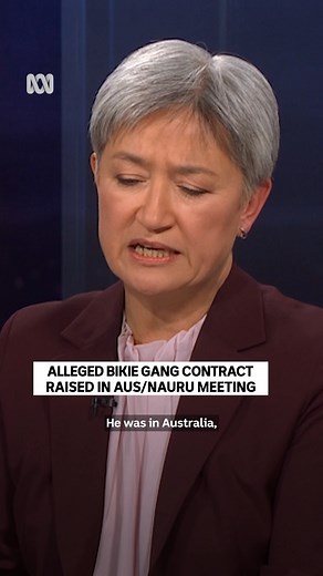 Australian Foreign Minister Penny Wong says she's made the government's expectations clear to Nauru's president David Adeang when it comes to the handling of Australian funds. It follows reports by Nine newspapers earlier this week that bikie gangs won a lucrative contract to provide security for former immigration detainees. The first member of the NZYQ cohort was quietly deported to Nauru late last month, marking the beginning of a plan to deport hundreds of convicted criminals to the tiny Pac