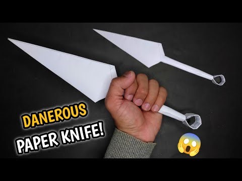 Origami paper knife