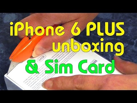 iPhone 6 PLUS Unboxing and Sim Card Transfer with Set Up