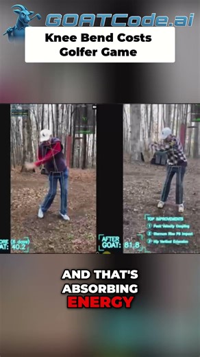 Unlock Elite Golf: Master Knee Snap & Braking for THE GOAT Swing! #shorts