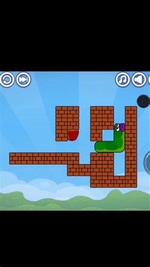 Apple Worm Game#brainpuzzle#gameplay#shorts #shortvideo