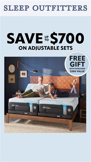 Labor Day savings are happening now at Sleep Outfitters with mattress deals you can’t miss! Save up to $700 and enjoy a free gift with the purchase of select Tempur-Pedic mattress sets. | Sleep Outfitters
