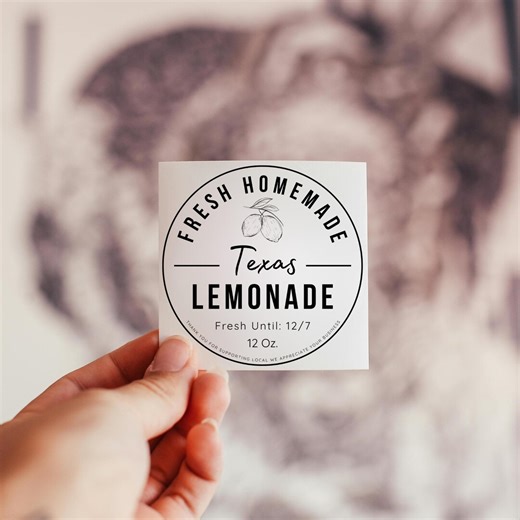 Lemonade Farm Stand Labels | Editable Canva Template for DIY Farm Stand Sign Lemonade Stand Roadside Produce PNG 3x3 Instant Download - Etsy Canada
