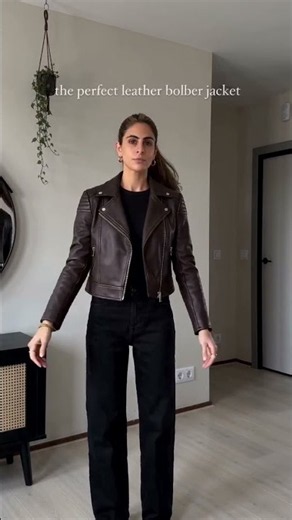 This leather bomber jacket is the perfect everyday staple, right?