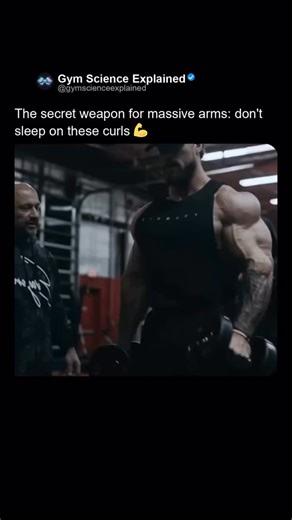 Gym Science Explained | This clip highlights the raw intensity needed for serious arm growth. Watching the focused effort and the sheer muscle contraction during... | Instagram