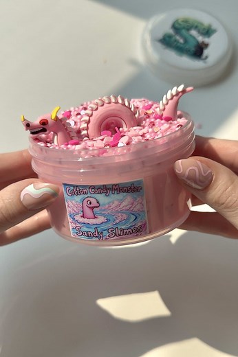 Cotton Candy Monster Slime Review: Aesthetic Fun