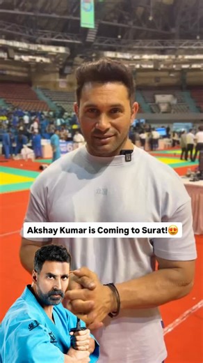 Akshay Kumar is coming to Surat! 🔥🎬 Catch him live at the Kudo National Tournament on 30th October at Pandit Deen Dayal Upadhyay Indoor Stadium, Surat! अक्षय कुमार आ रहे हैं सूरत! 🔥🎬 30 अक्टूबर को कूडो नेशनल टूर्नामेंट में मिलिए उनसे — पंडित दीनदयाल उपाध्याय इंडोर स्टेडियम, सूरत में! અક્ષય કુમાર આવી રહ્યા છે સુરત! 🔥🎬 30 ઑક્ટોબરે કુડો નેશનલ ટુર્નામેન્ટ માં મળો તેમને — પંડિત દિનદયાળ ઉપાધ્યાય ઇન્ડોર સ્ટેડિયમ, સુરત ખાતે! | સુરત શહેર