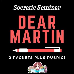 Dear Martin by Nic Stone Socratic Seminar: 2 packets plus rubric!
