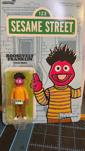 ROOSEVELT FRANKLIN Sesame Street Super7 ReAction Figure QUICK LOOK Action Superhero Toys Review