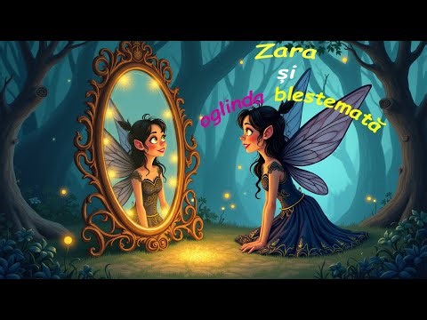 Zara și oglinda blestemată. O zână creează o oglindă magică… dar ceea ce reflectă nu e adevărul.
