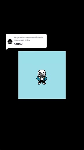 Desenho em Pixel do Sans de Undertale