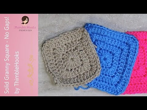 Crochet My New Solid Granny Square With No Gaps! / Tutorial / How To